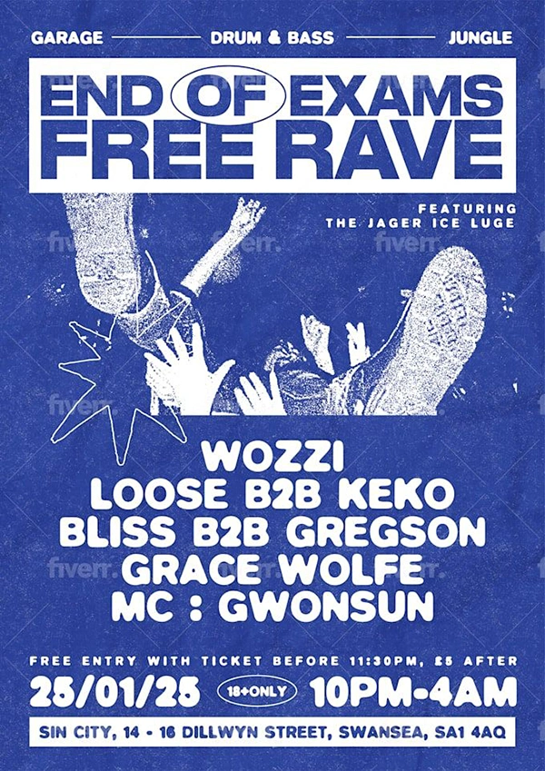 End of exams free rave