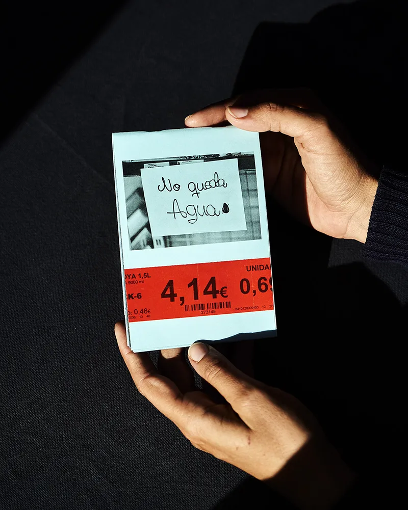 Fanzine que habla sobre la problemática del agua en la Dana